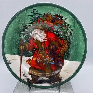 Vintage Royal Norfolk Old World Santa Claus, Father Christmas Decorative Plate